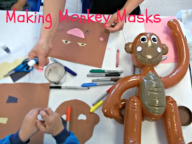 Make a Monkey Mask, Treat, and Read Companion Story Preschool Activity