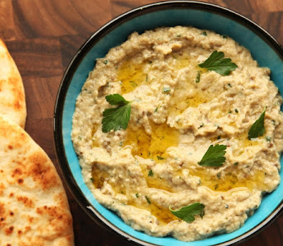 Baba Ganoush - Pasta de Berinjela Baba Ganoush - Pasta de Berinjela (vegana)