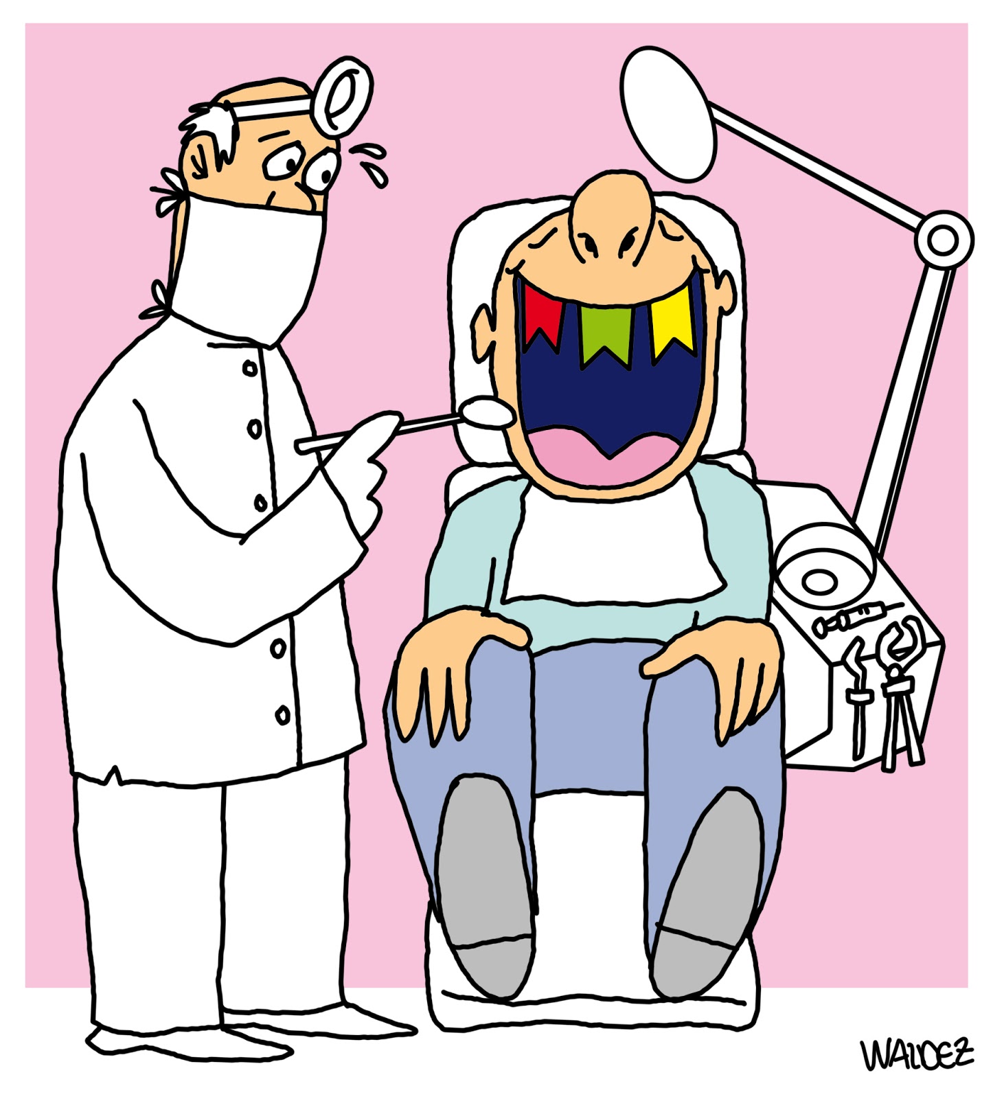 ¿qué son las glándulas salivales? waldez cartuns: Dentista