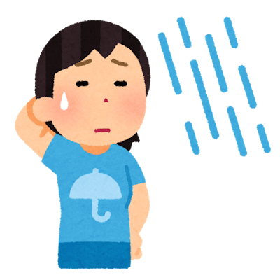 雨女のイラスト