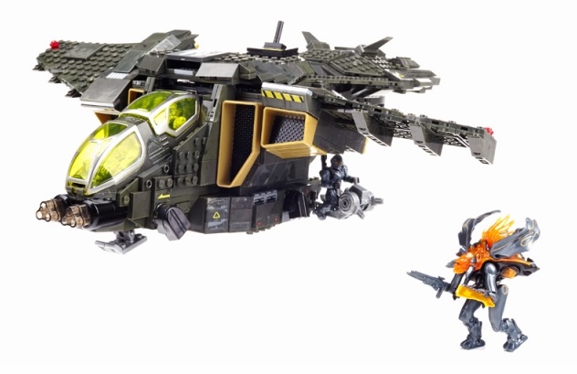 REVIEW: MEGA Bloks Halo Pelican Gunship from 2013 | The Test Pit