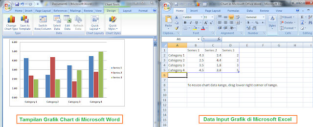 Cara membuat grafik chart di microsoft word dan excel -langkah 2 Cara membuat grafik chart di microsoft word dan excel -langkah 2