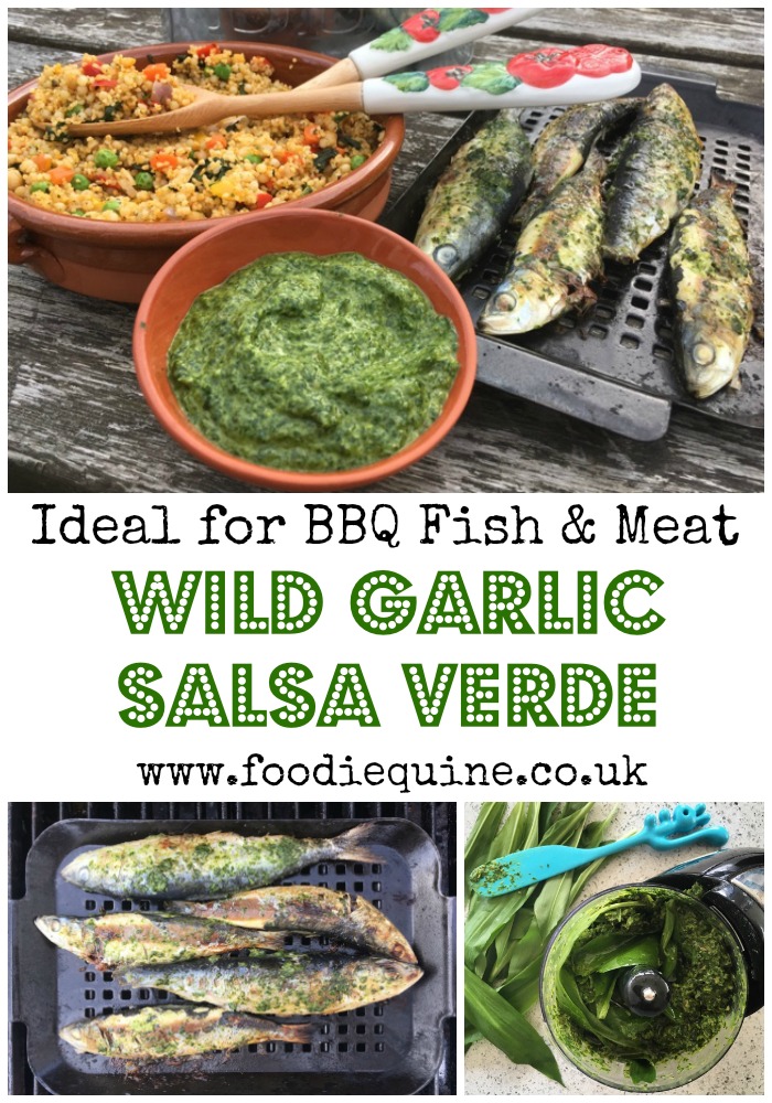 BBQ Sardines with Wild Garlic Salsa Verde Foodie Quine Edible