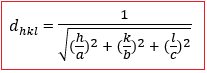 orthorhombic orthorhombic