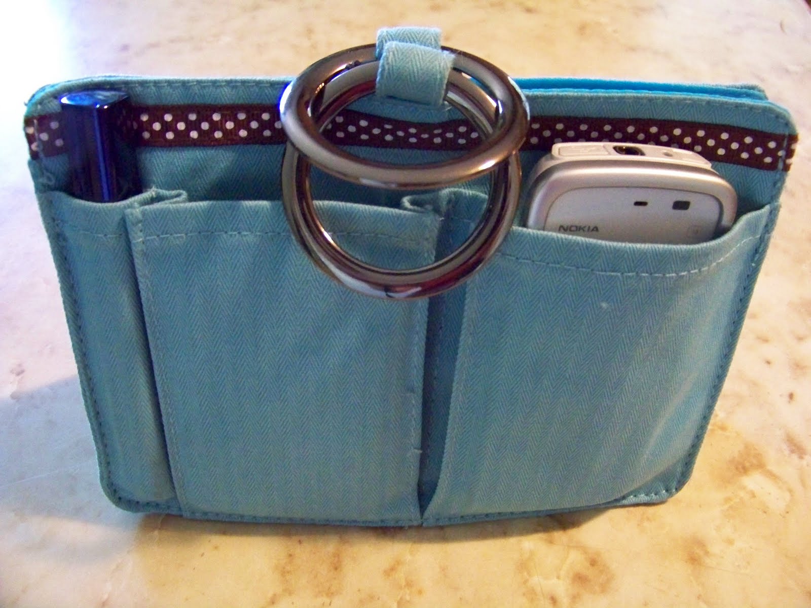 Pouchee Cotton Teal Purse Organizer Review & Giveaway (ARV $24.40) - The Adventures of Paul ...
