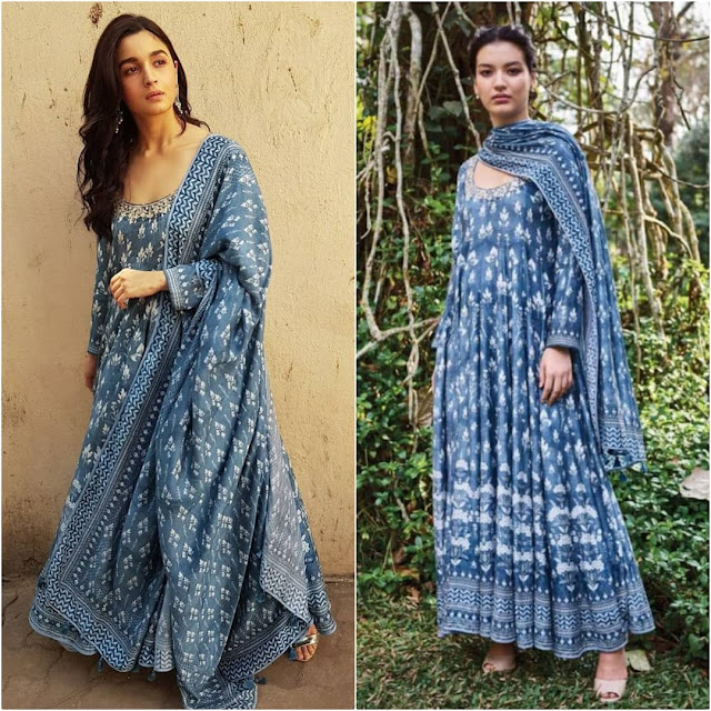 Alia Bhatt in Anita Dongre for Raazi Promotions