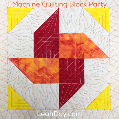 Piecing Solar Flares Quilt Block