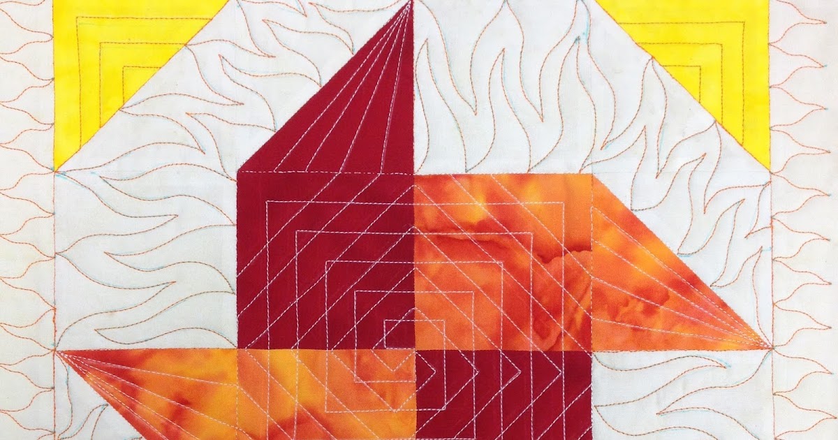 The Free Motion Quilting Project How to Piece a Solar Flares Quilt Block