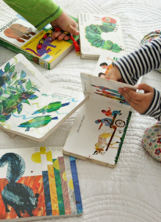 Leyendo libros de Eric Carle