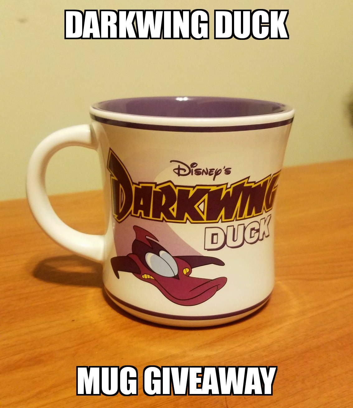 Sasaki Time Giveaway Darkwing Duck Mug