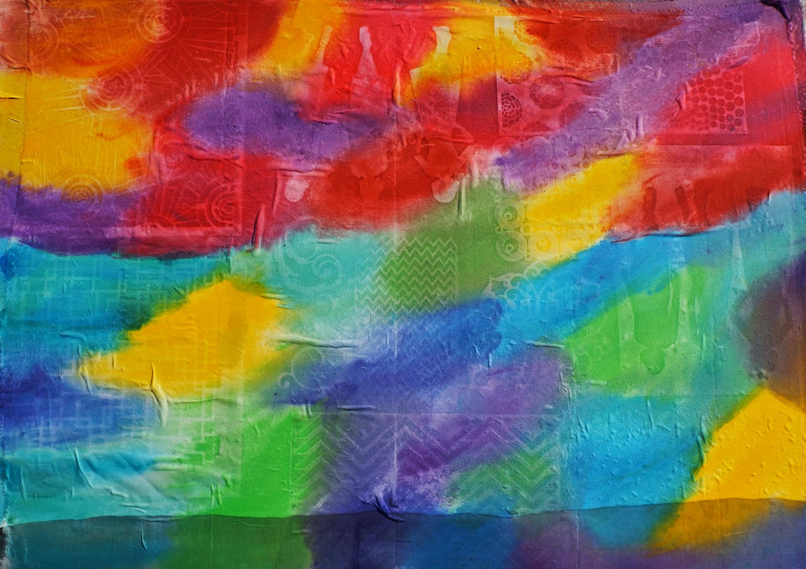 Ginger Wilson: Art Experiment: Dy-na-flow and Textile Color on silk