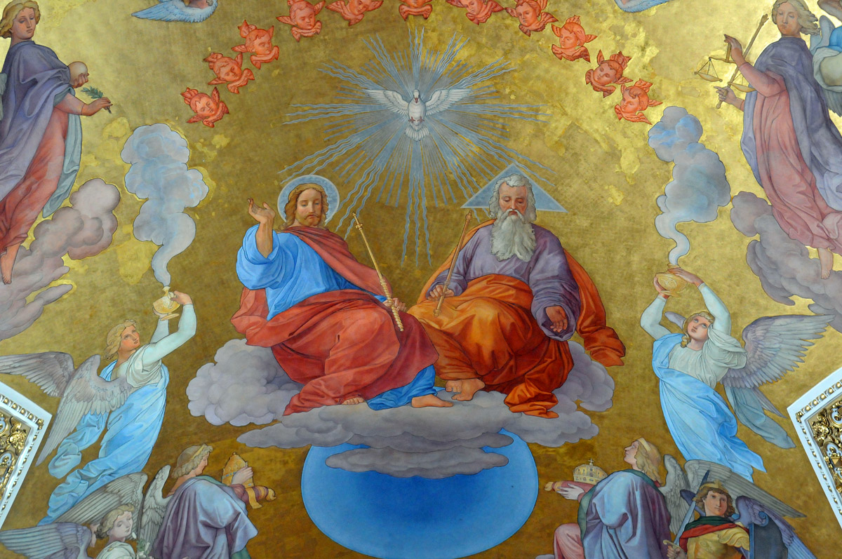 Св дух. Троица Пятидесятница Сошествие Святого духа на апостолов. Сошествие Святого духа картина. Сошествие Святого духа фреска.