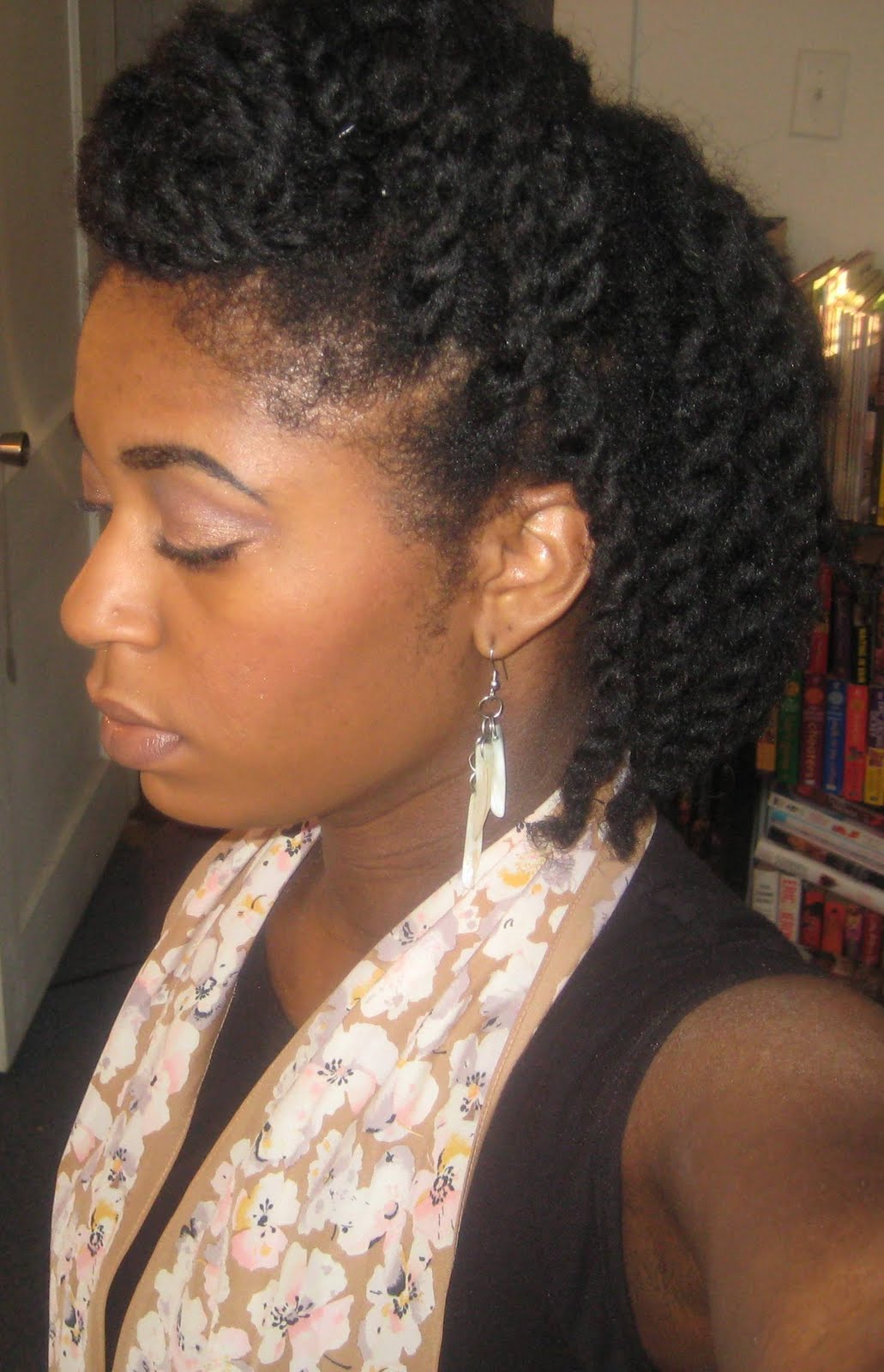 Naturally Elegant: Hairstyle: Side Cornrows and Large Twists
