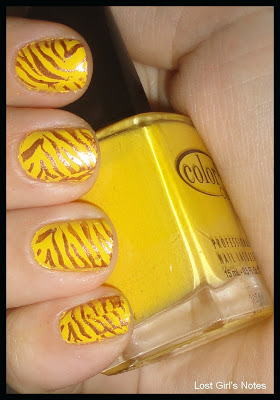 tiger mani yellow with golden stripes