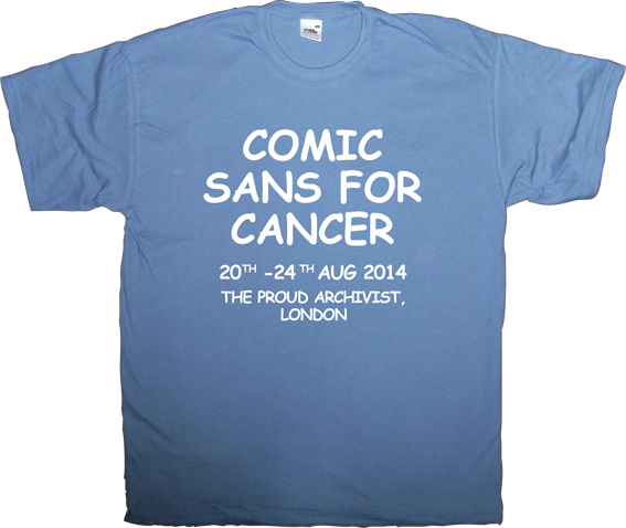 comic sans typography Font typeface fun cancer t-shirt ephemeral-t-shirts