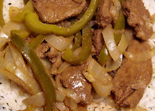 Liver with pepper & onions