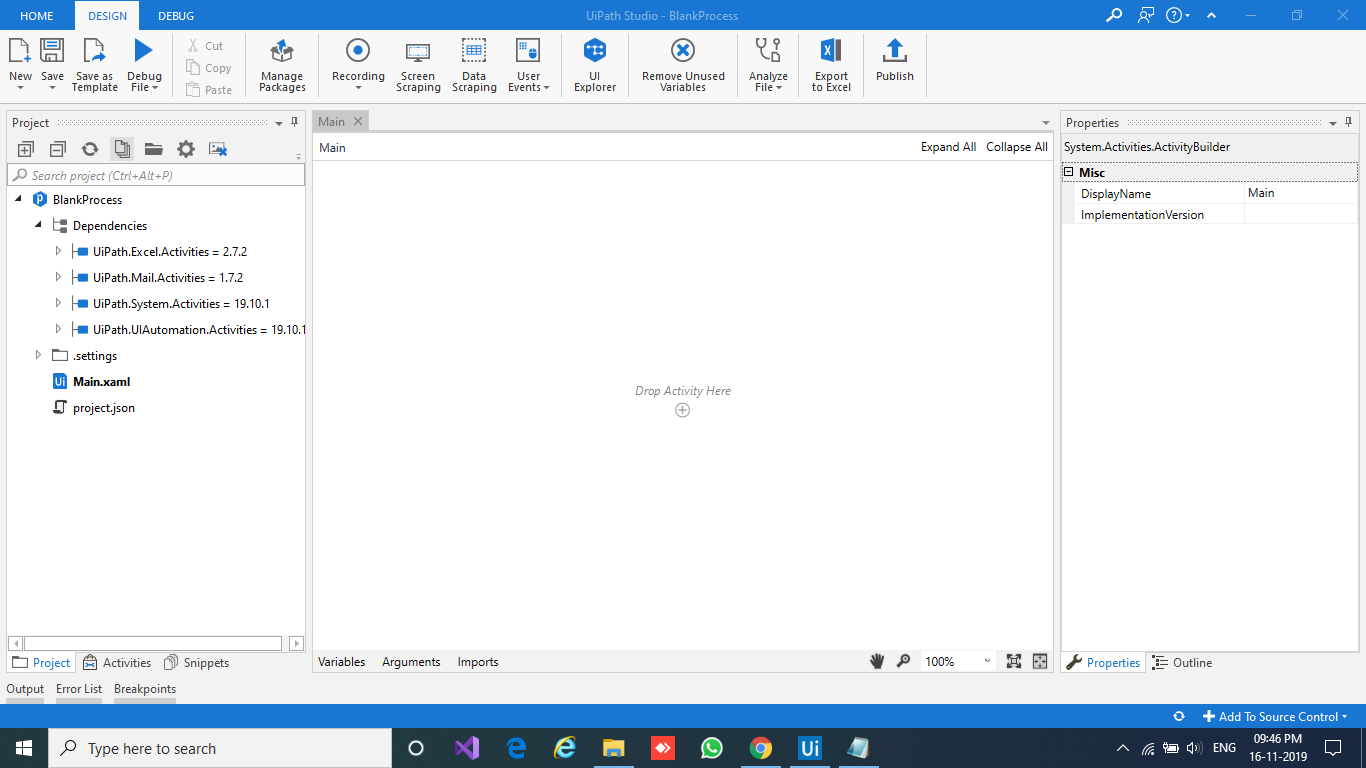 Installation and Navigation of Ui path Studio UI Path