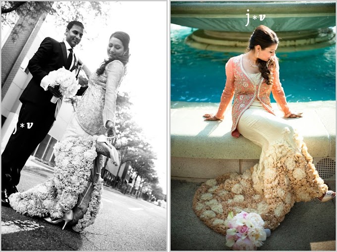 Shyamal & Bhumika Fusion Style- Civil Wedding Look