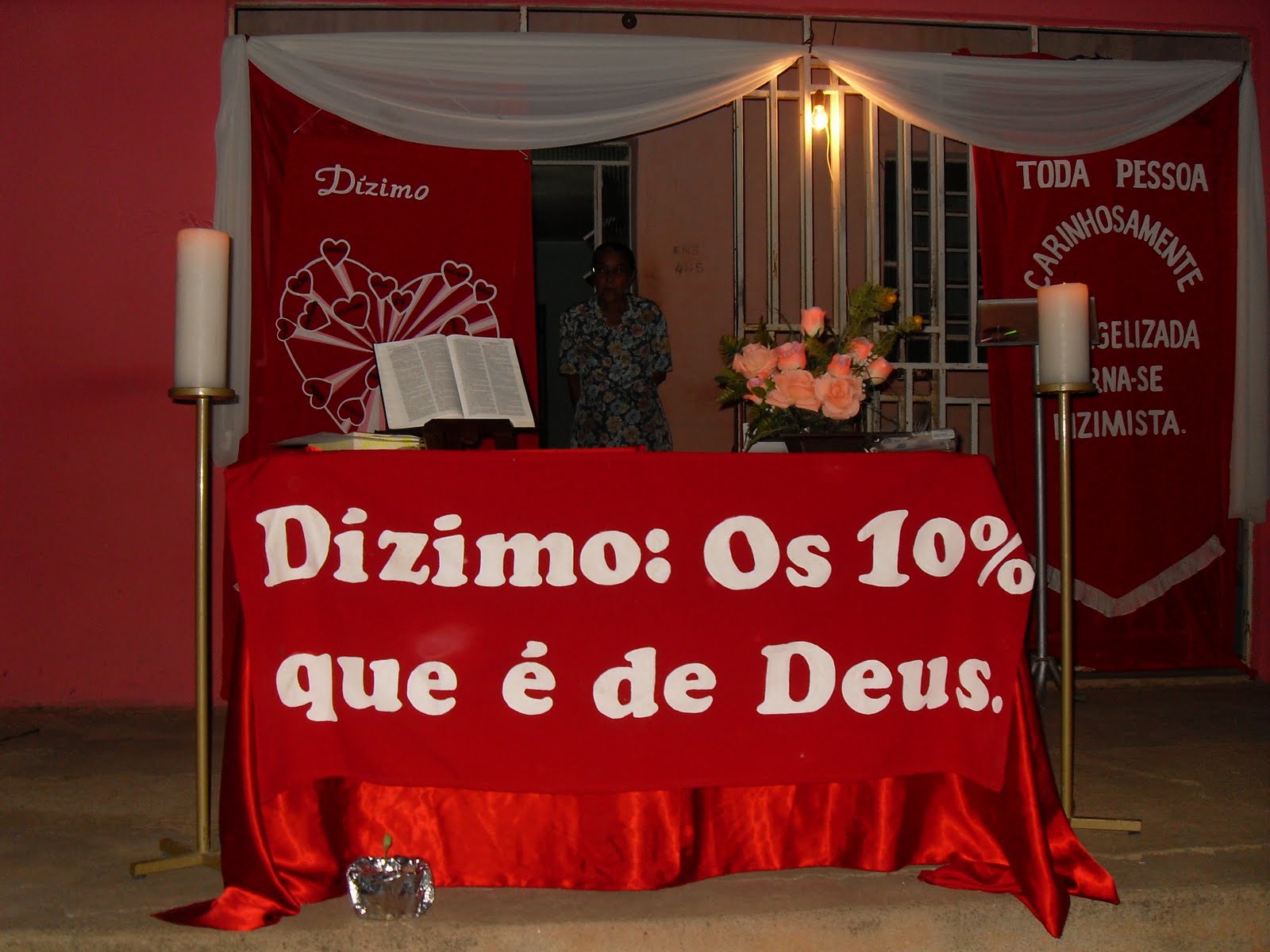 Igreja Católica de Rajada: Novena do Dízimo - apresentação das dimensões.