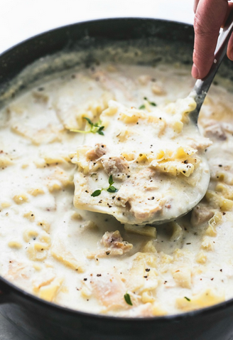Creamy White chicken lasagna soup - Cake Cooking Recipes