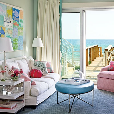 bright coastal living room