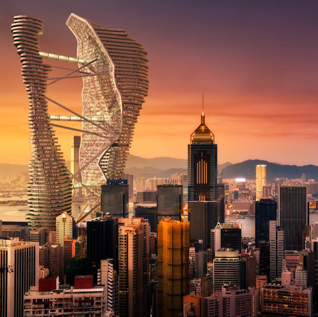 AsianTowers: Super-futuristic Hong Kong Skyscraper