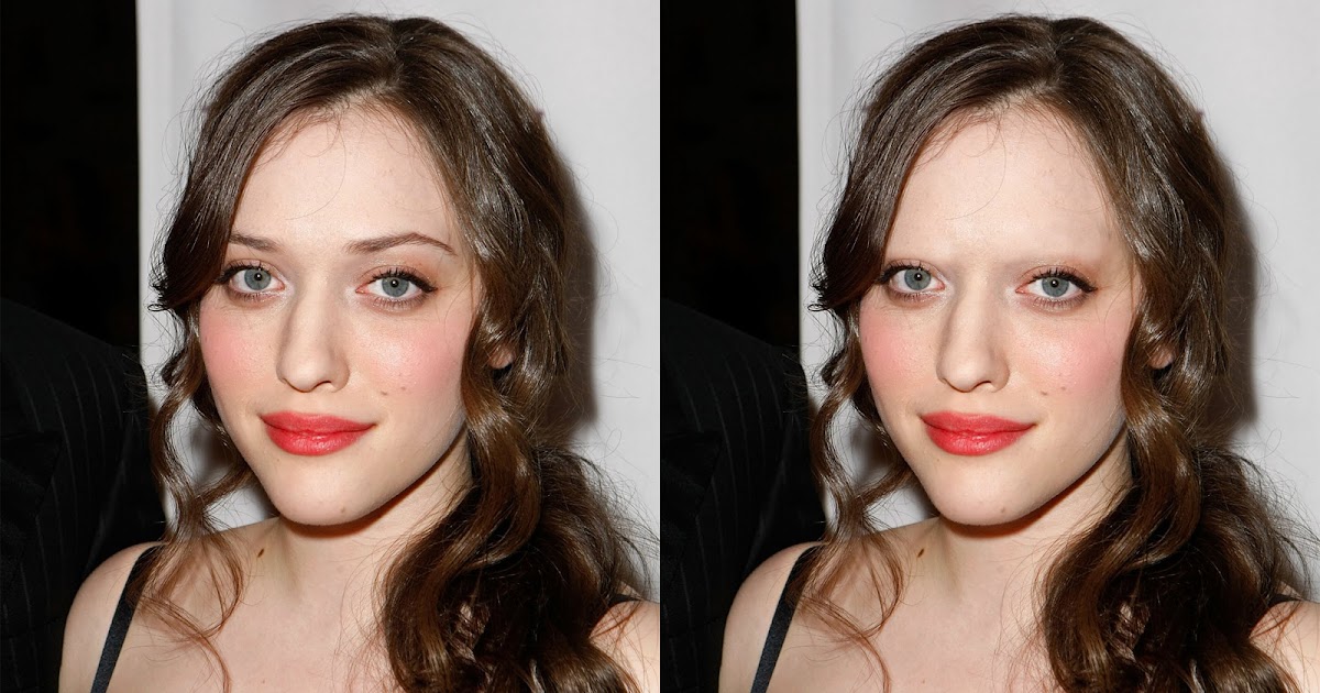 Celebs No Makeup Kat Dennings.