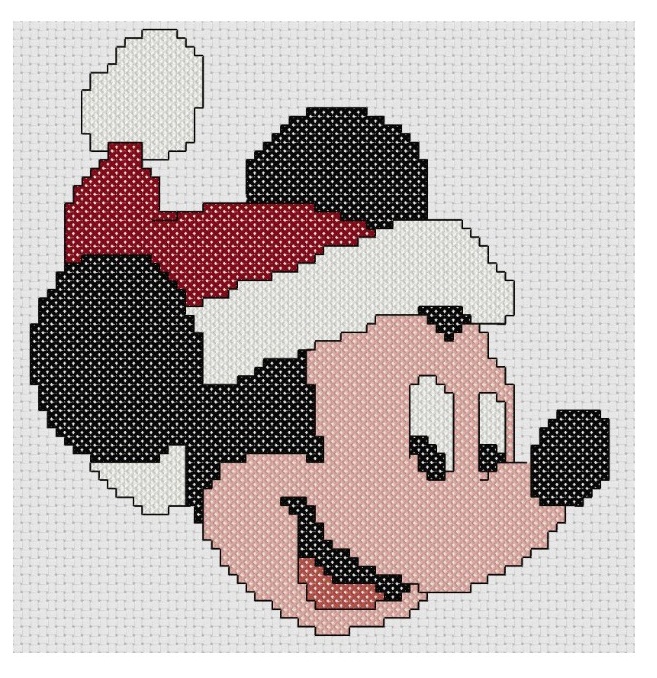 free Christmas cross stitch and crafts CHRISTMAS MICKEY MOUSE