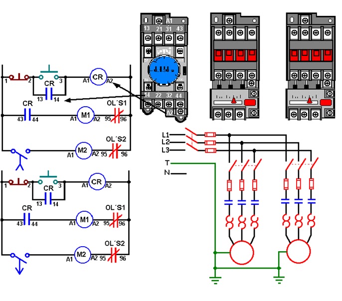 coparoman: TR-7 DIAGRAMA DE CONTROL CON TEMPORIZADORES