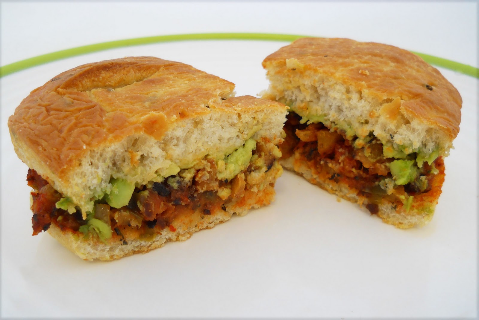 Café VegNews Veggie Sausage Sandwich