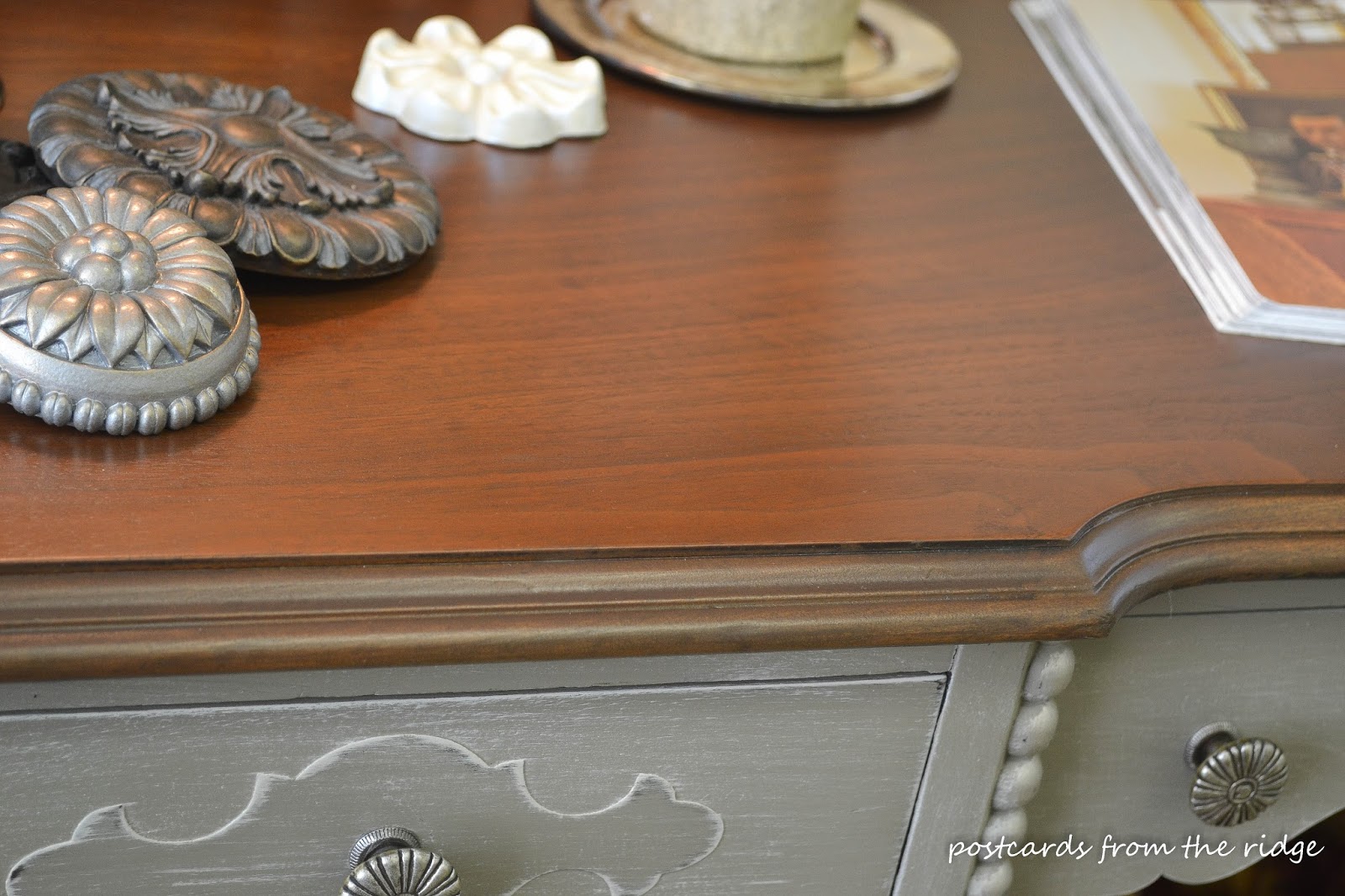 A Painted Antique Desk Makes the Grade Postcards from the Ridge