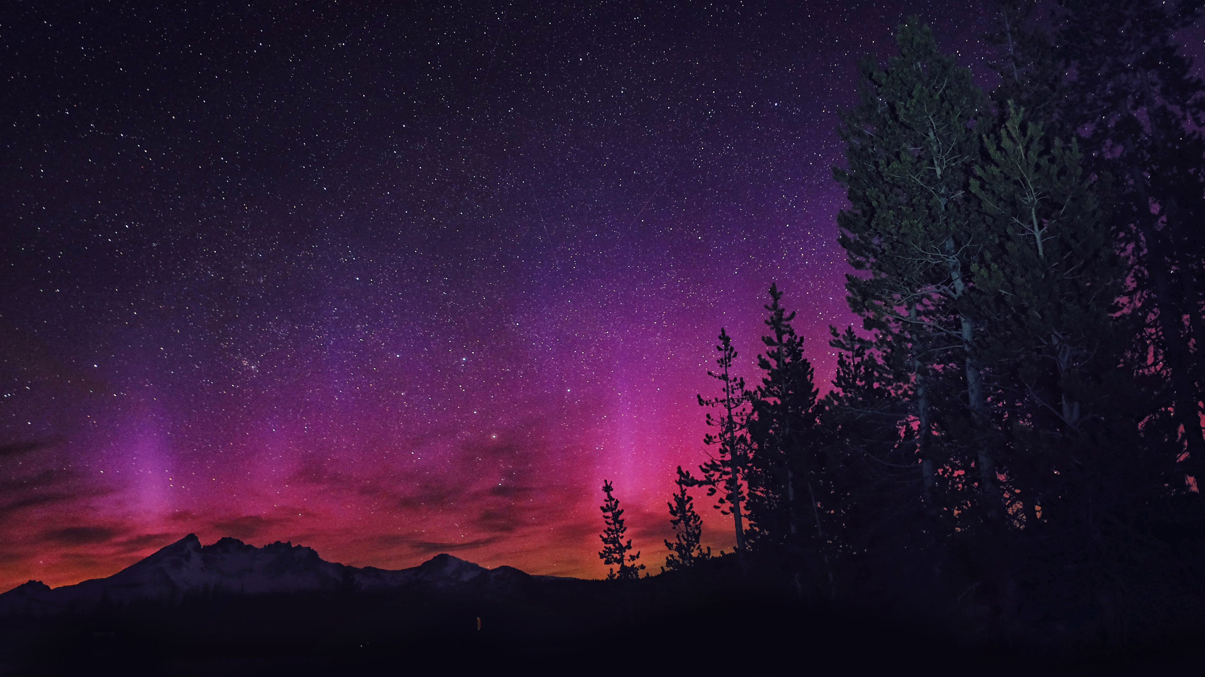 Night, Sky, Stars, Scenery, 4K, 3840x2160, #55 Wallpaper