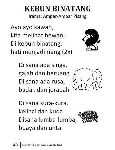 Koleksi Lagu Anak Indonesia-Arab - taufiq.net