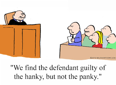 We find the defendant guilty of hanky, but not panky.