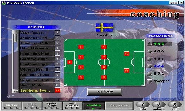 Microsoft Soccer screenshot 3