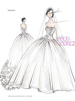 Well That's Just Me ...: Kim Kardashian's Wedding Dress Sketches ...