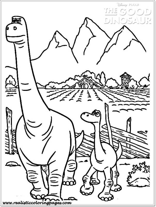 Good Dinosaur Coloring Pages | Realistic Coloring Pages