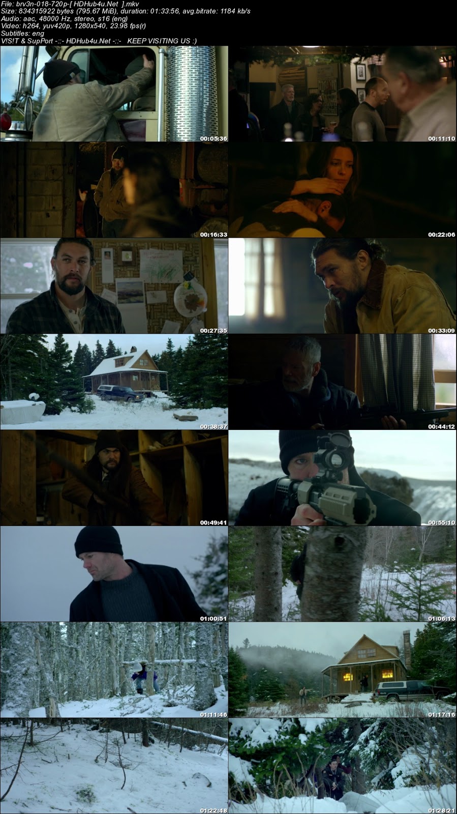 Braven 2018 English Movie 720p WEB-DL Esubs 800MB Download