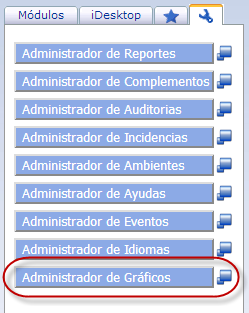 Administrador de Gráficos, en el panel de Herramientas de eFactory ERP/CRM - eFactory In Hand Manager: información gerencial cuando la necesites Administrador de Gráficos, en el panel de Herramientas de eFactory ERP/CRM - eFactory In Hand Manager: información gerencial cuando la necesites