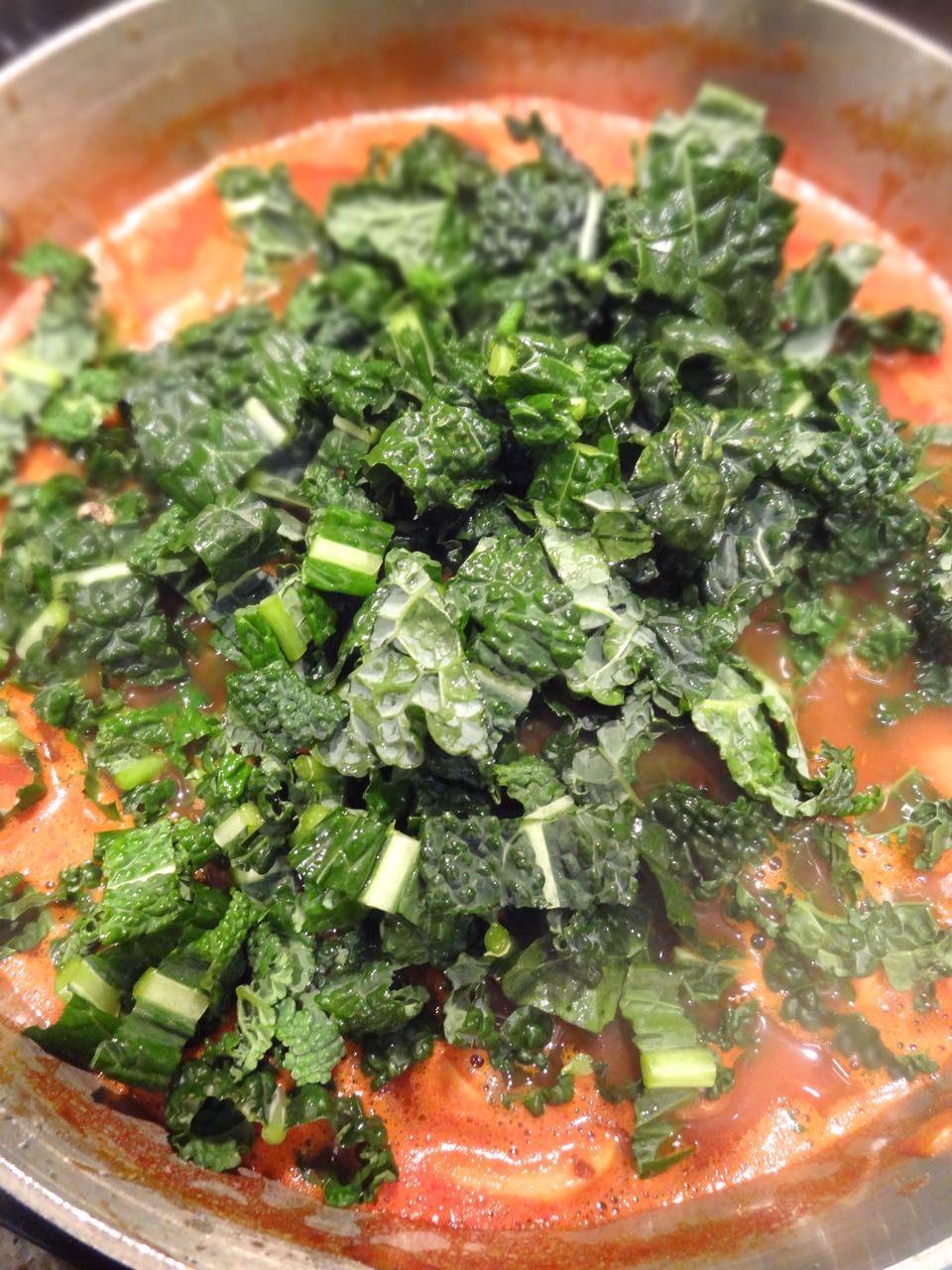 Scrumpdillyicious Lima Bean & Tomato Stew with Squash & Tuscan Kale
