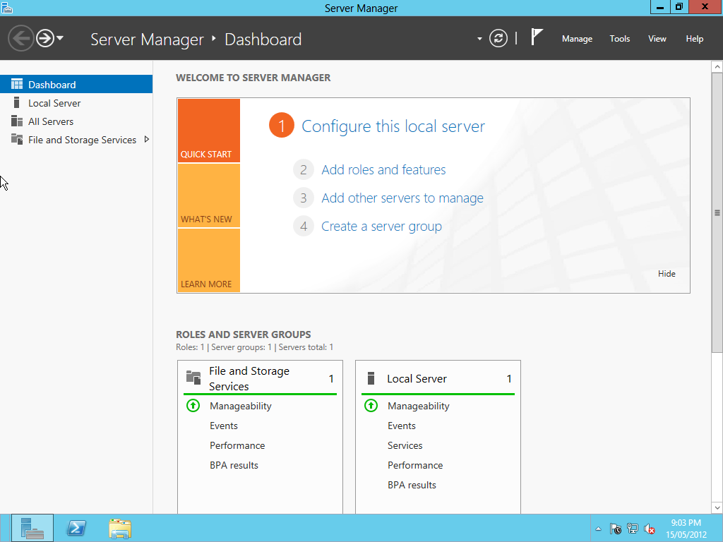 Windows Server 2012 Beta Screenshots