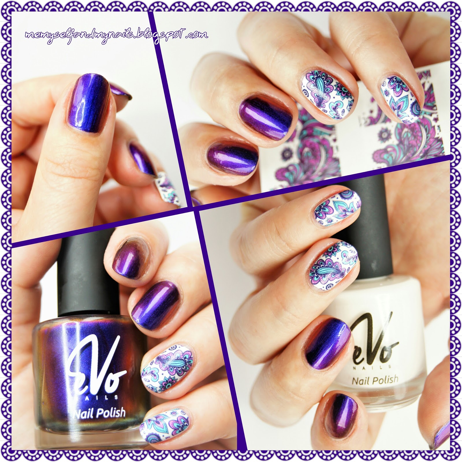 me, myself and my nails In bloom EVO NAILS 217 "cherry amethist"