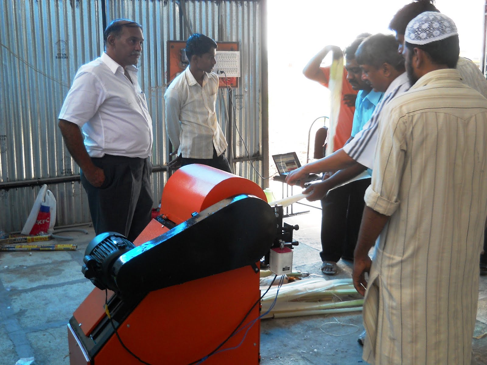 Eco Green Unit Banana fibre extraction project at Gulbargha