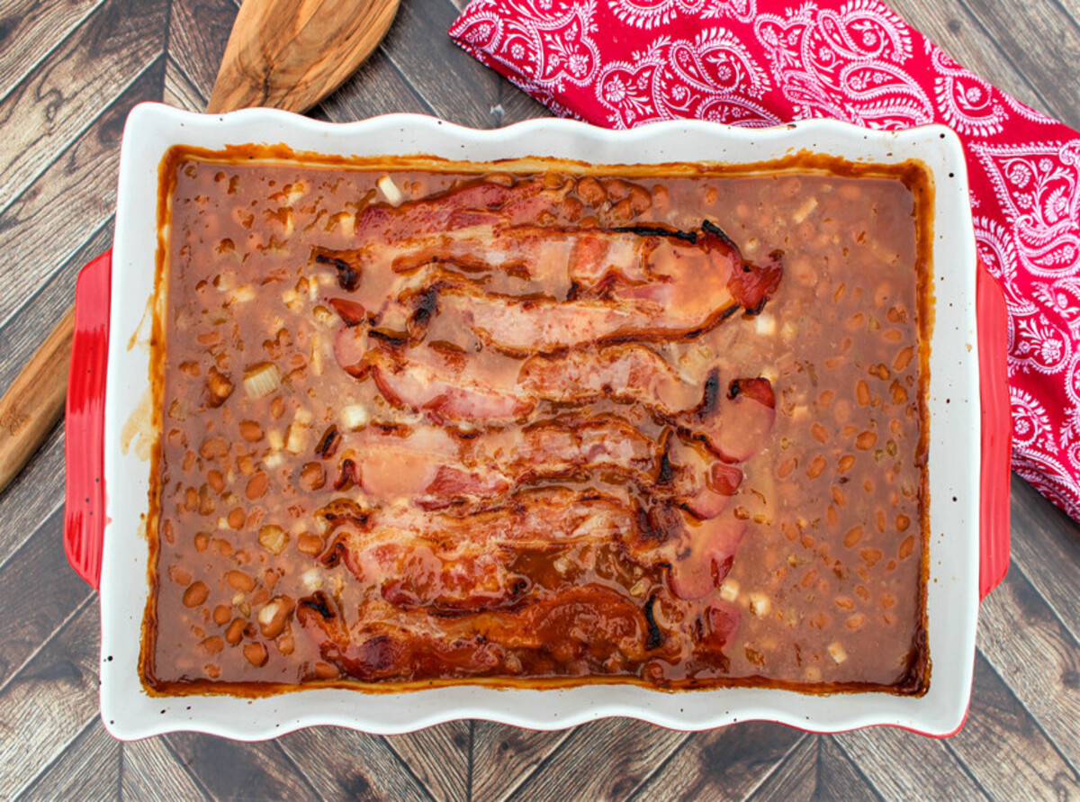 Baked Beans With Bacon Food beverage recipes for breakfast lunch dinner ...