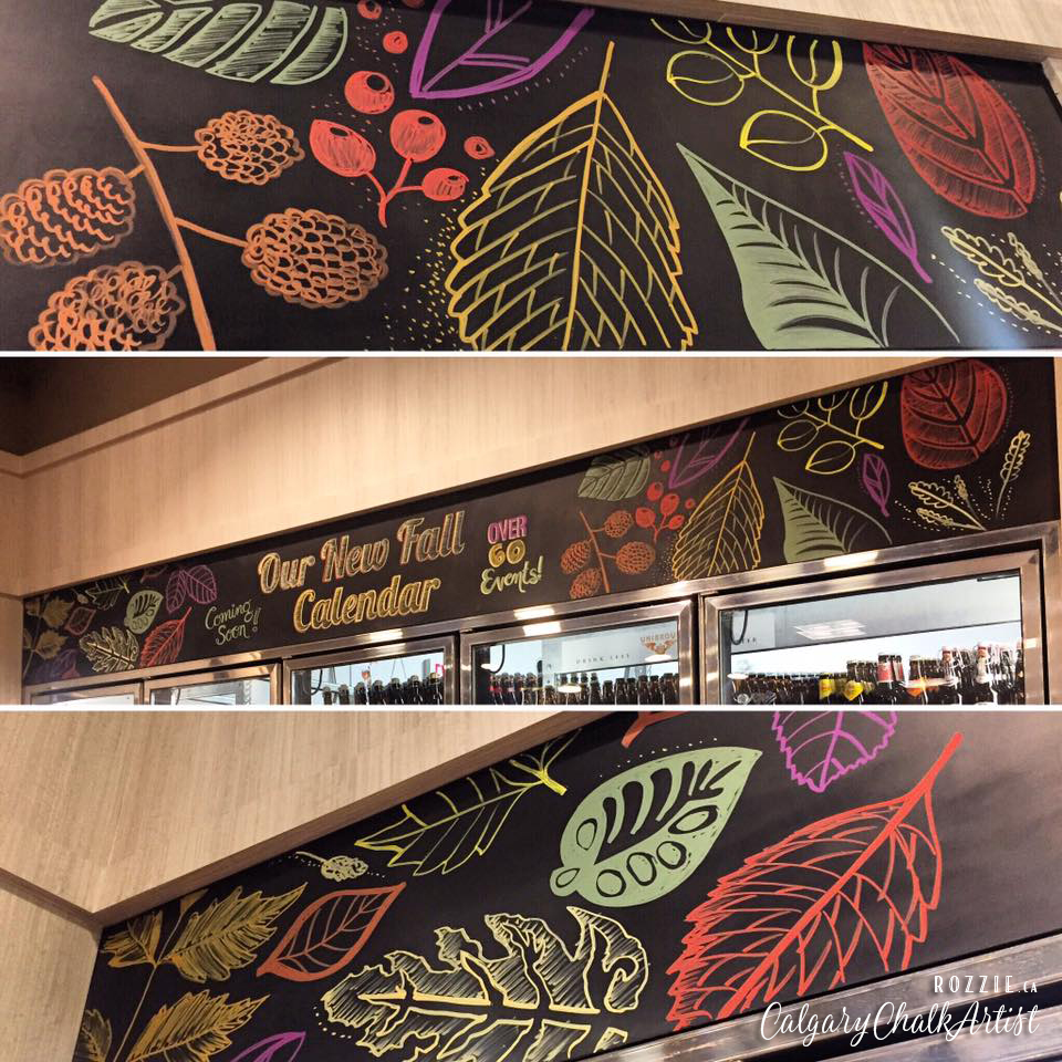 Rozzie Calgary Chalk Artist Calgary Chalkboards Update, Recent Work