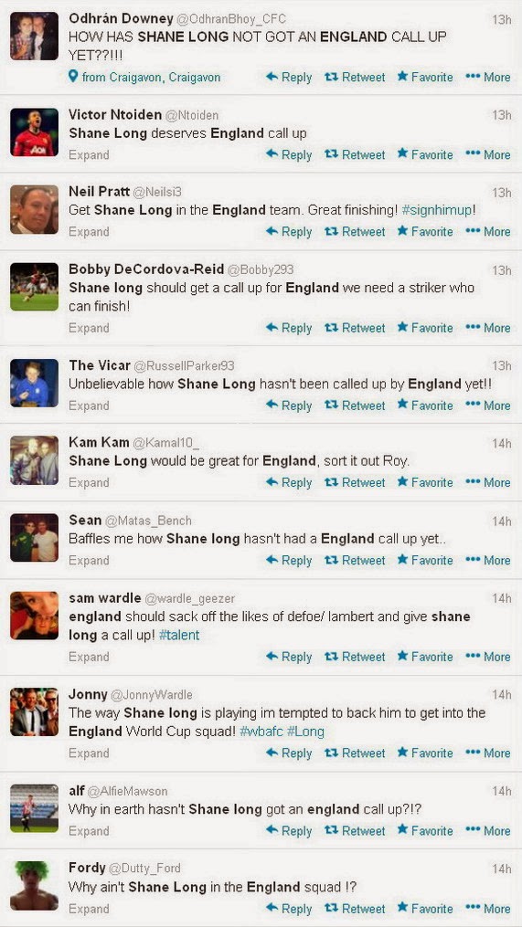 England fans ask Roy Hodgson to call up Ireland's Shane Long