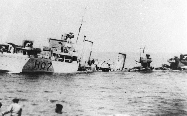22 October 1940 worldwartwo.filminspector.com HMS Defender sinking