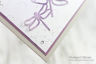 Geburtstagskarte Libellen; Stampinup; Matchthesketch; Einfach zauberhaft; stempel-biene; Karte nähen; Stampinup Katalog 2017