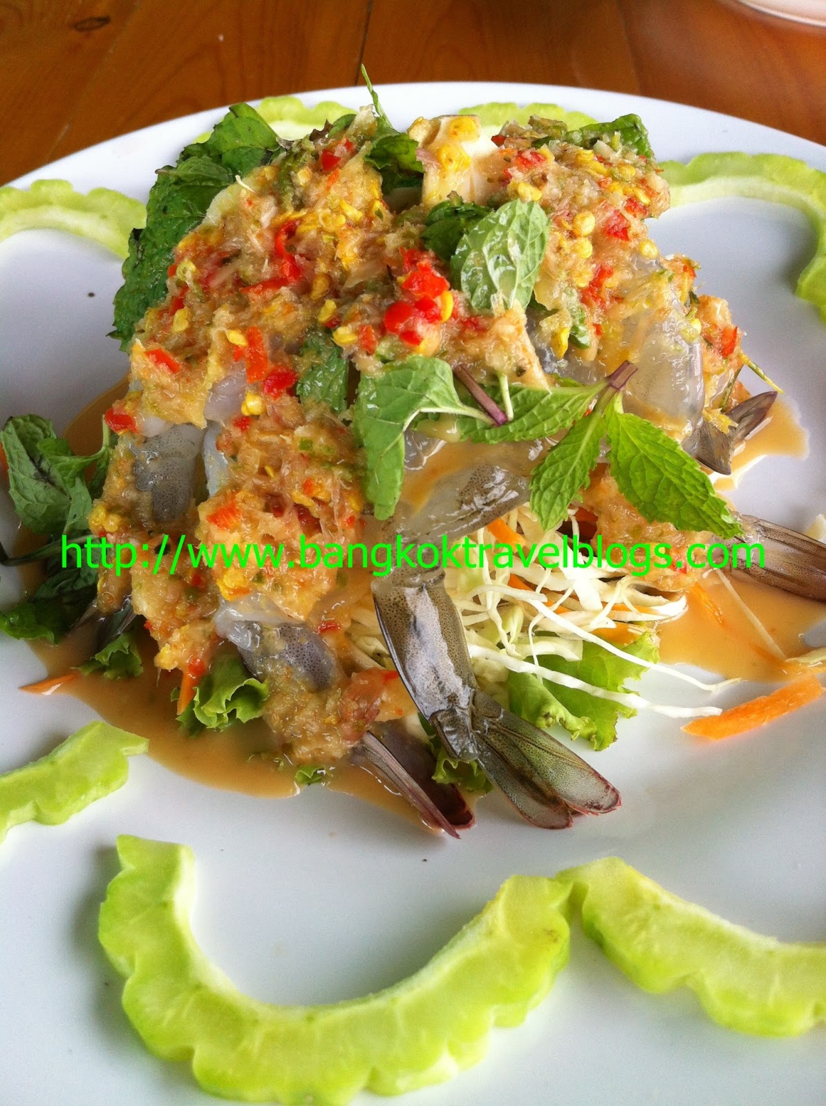 Shrimp in Fish Sauce Thai hot and Spicy Food