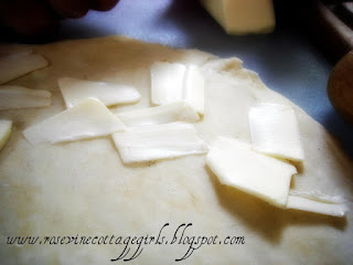 [hoto of Adding butter to apple turnover dough rosevinecottagegirls.com